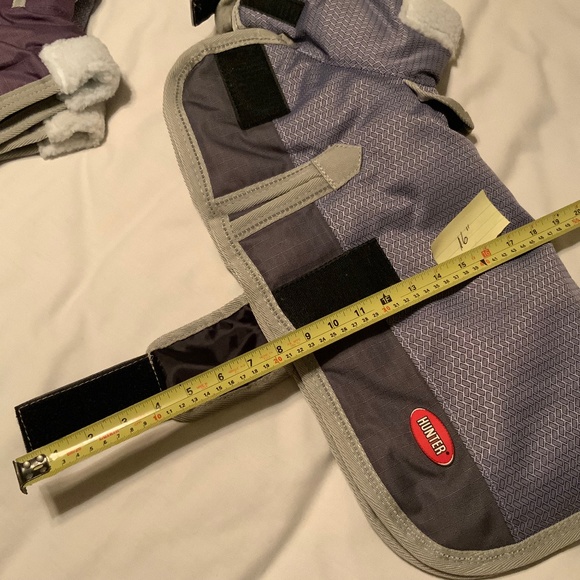 Hunter Insulated Mauve/Gray Winter Dog Coat (16” Length) - Picture 9 of 10